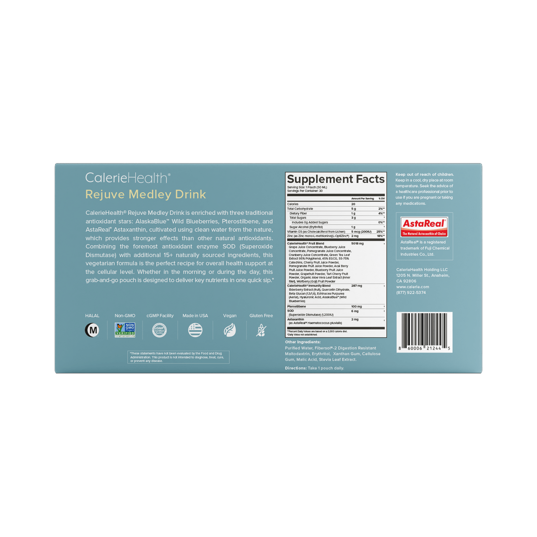 Calerie Health Rejuve Medley 飲料 30 袋